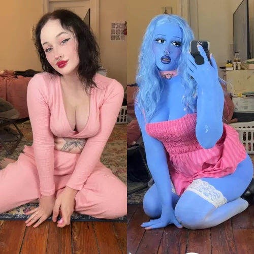 would you still love me if i was a plastic doll? (Bodypaint OC) by alittlesage