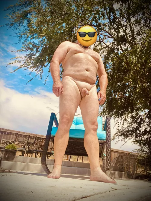 A sunny day in the yard! by WhatyUppy