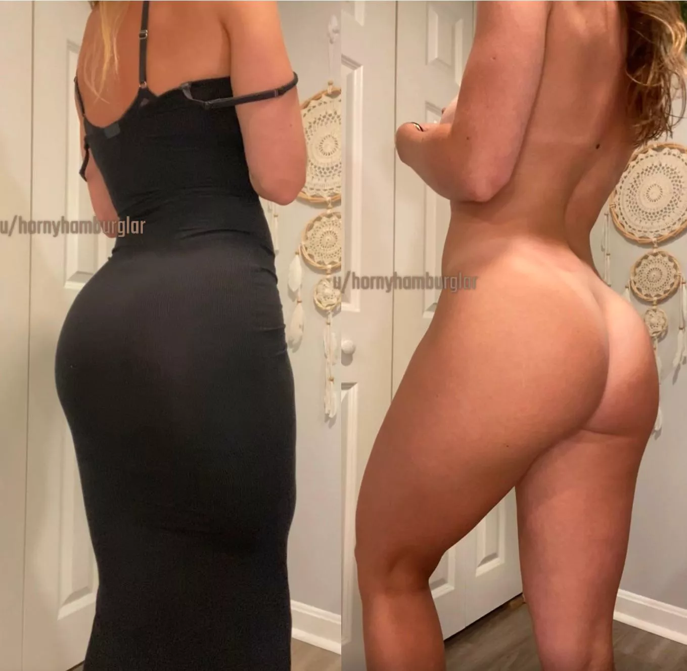 My gym booty two ways 😉☺️ posted by hornyhamburglar
