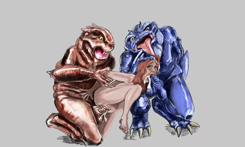 Slaad implanting some tadpoles  by taco-force