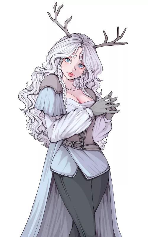 A drawing I did of Amelia she’s so pretty aaa by Artisticjade