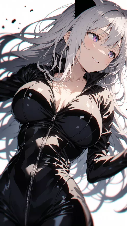 Black Catsuit  by CheetahSperm18