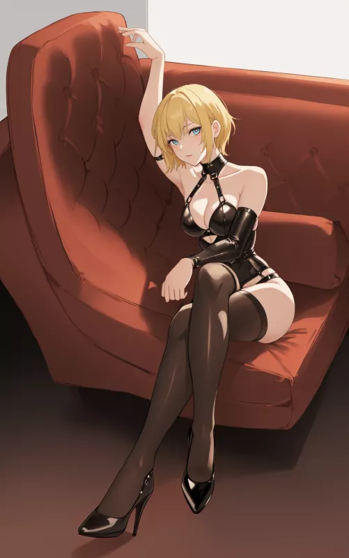 Blonde Dominatrix  by CheetahSperm18