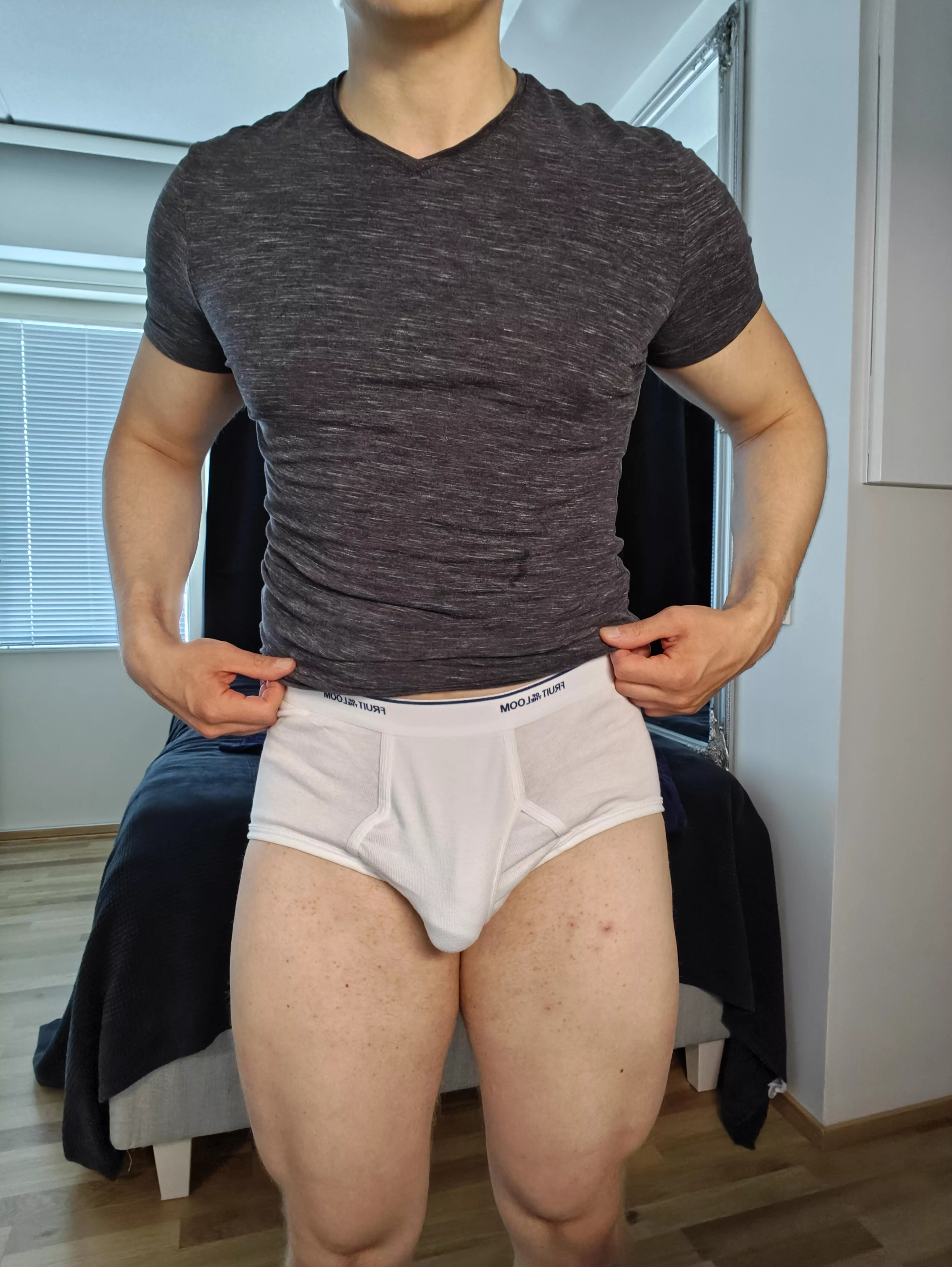 My cock seems to like the brand new tighty whities  posted by One_Friendship729