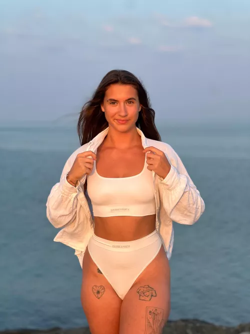 my outfit at the beach by sweetlikehannah