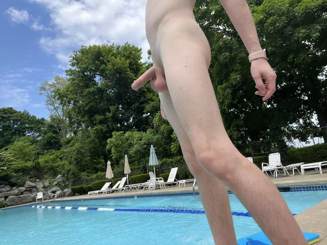 Oh! Didn’t 👀 you there 😏. Mind if I swim in my underwear 😉 posted by Hairy_Log6055