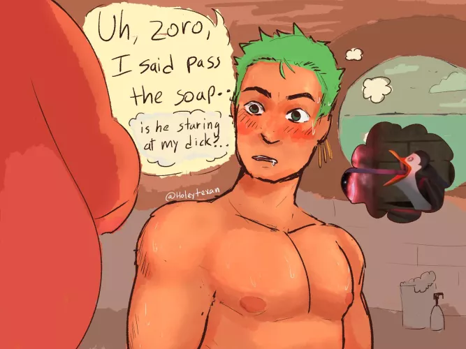 They only shower when it’s with together for some reason  by Holeytexan