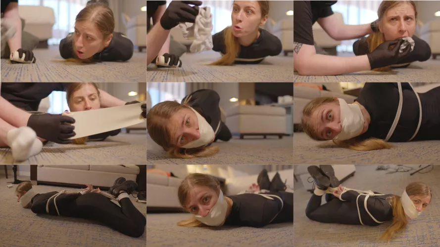A fun sequence of Winter Flynn getting gagged for your Tied-up Tuesday by DavidRoeperConcepts