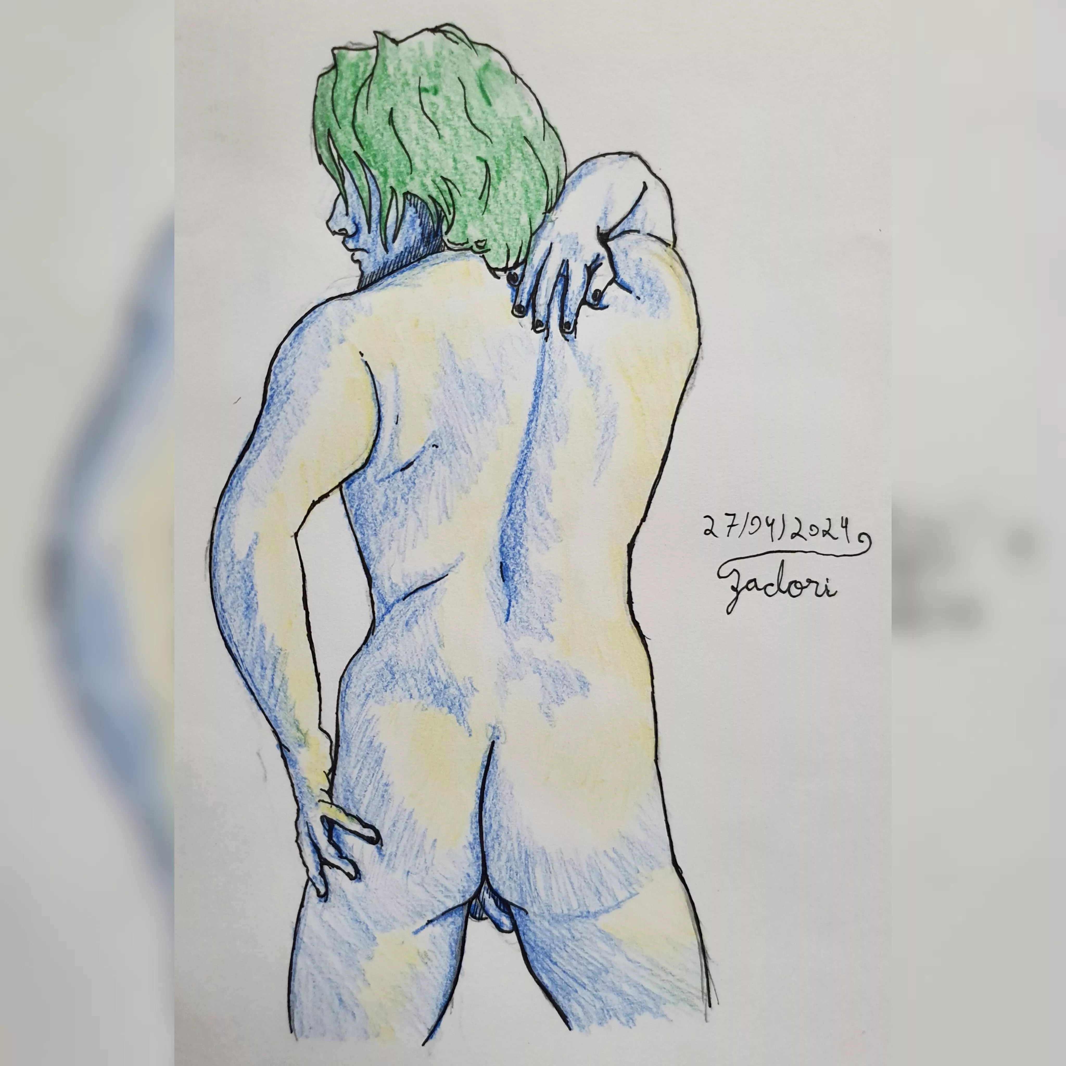 Another model drawing nade by myself  posted by zadoriart