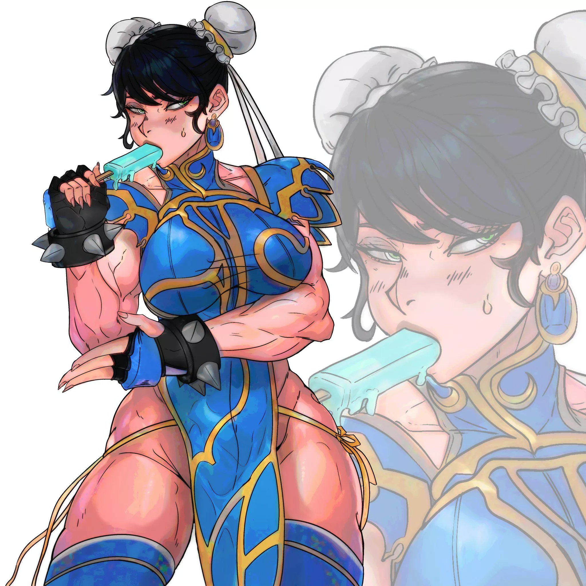 Chun-Li and a popsicle [MasterDCJ] posted by TheTMoneyMan