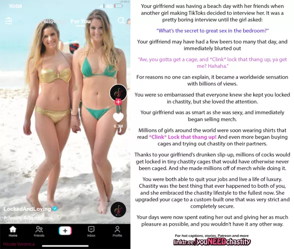 *Clink* Lock that thang up! by chastity_throwaway1