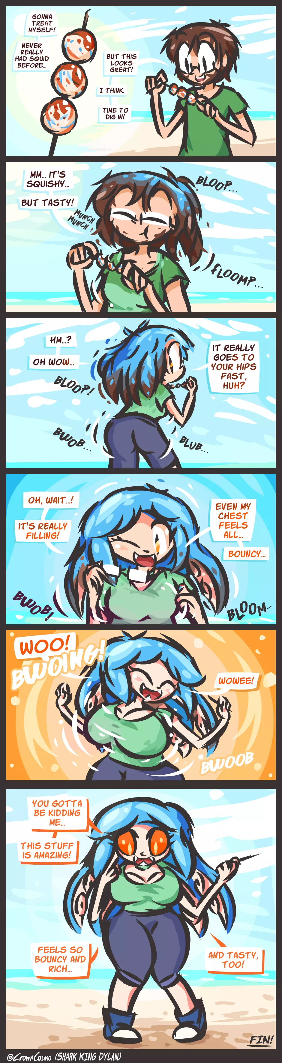 Just Squiddin' Ya (Human M -> Inkling F) by CrownCosmo posted by 66699966699966699960