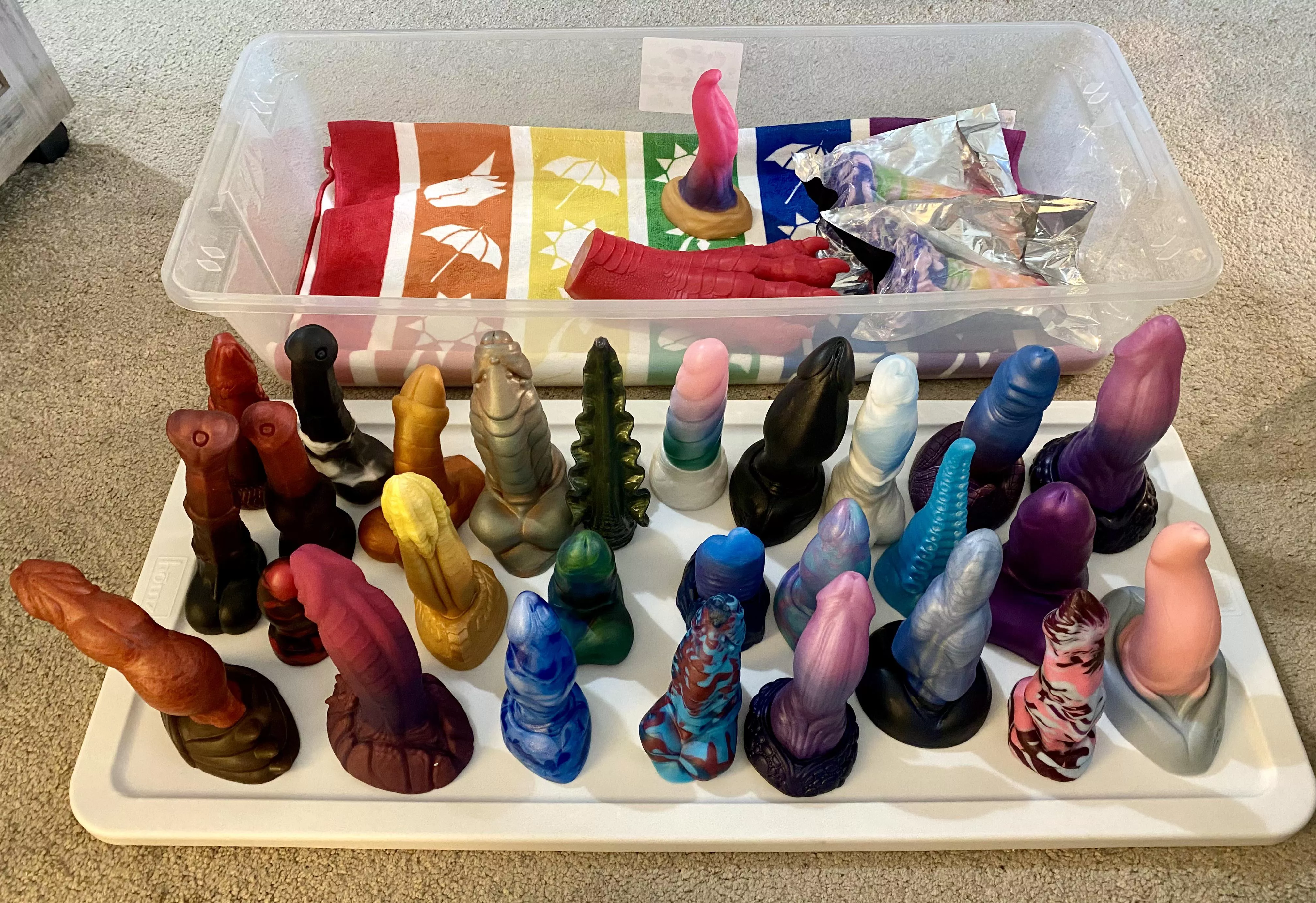 My collection, soon-to-be-rehomed on most ☺️ posted by tinysouffle