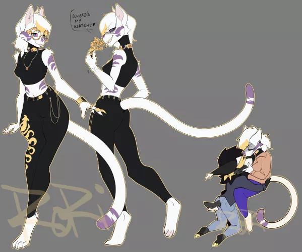 My Mafia Cat OC (Art by me. OC belongs to me) by DragonClawXL