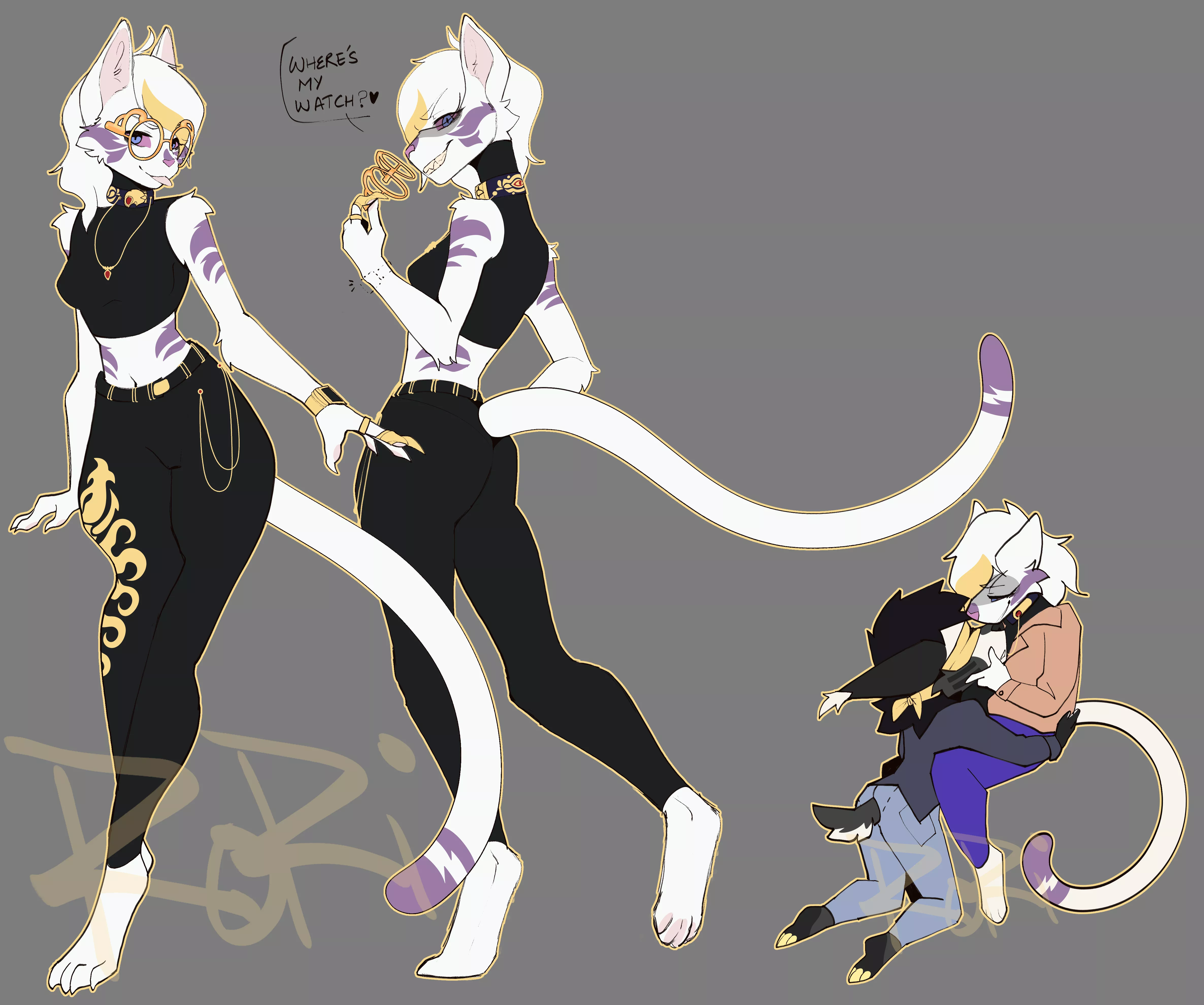 My Mafia Cat OC (Art by me. OC belongs to me) posted by DragonClawXL