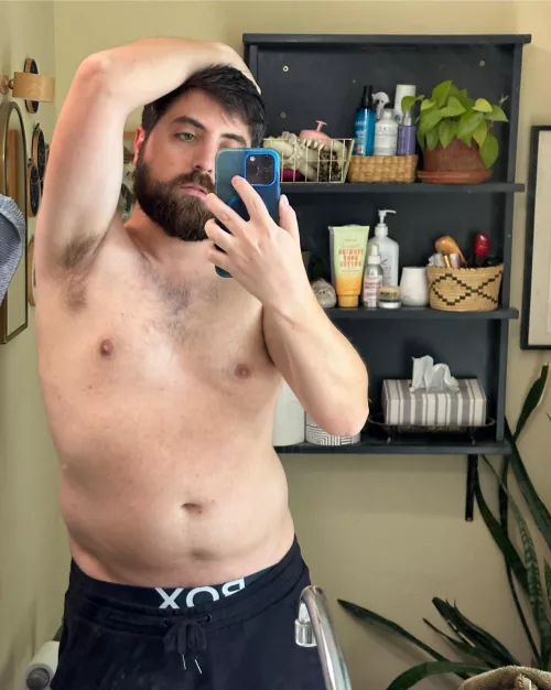 Solo vacation and the bathroom lighting is good by BarebackToBasics