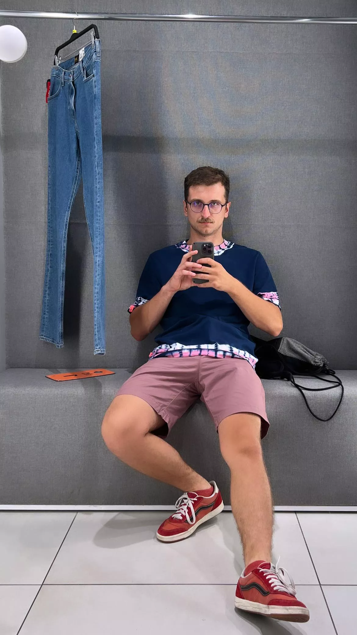 spontaneous selfie in the fitting room 😄 posted by rooberate_97