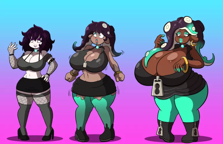 Staying on the hook (Human-> Octoling) by Prinnydood by 66699966699966699960