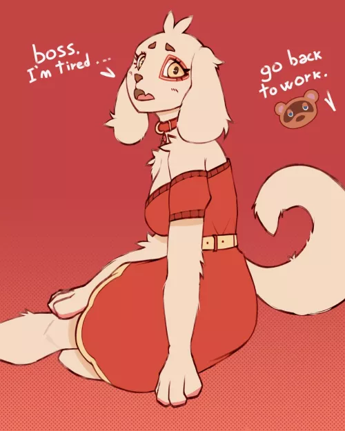 Target Dog is tired... (OC) by manu_artx