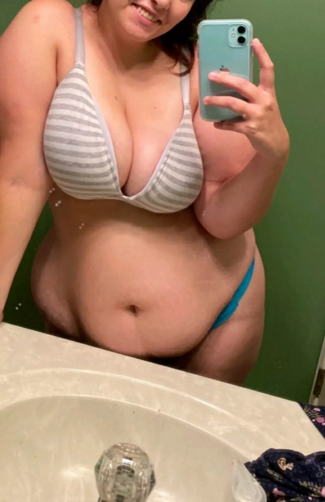 A quick bathroom selfie before I get dressed for work! posted by abigailgray256