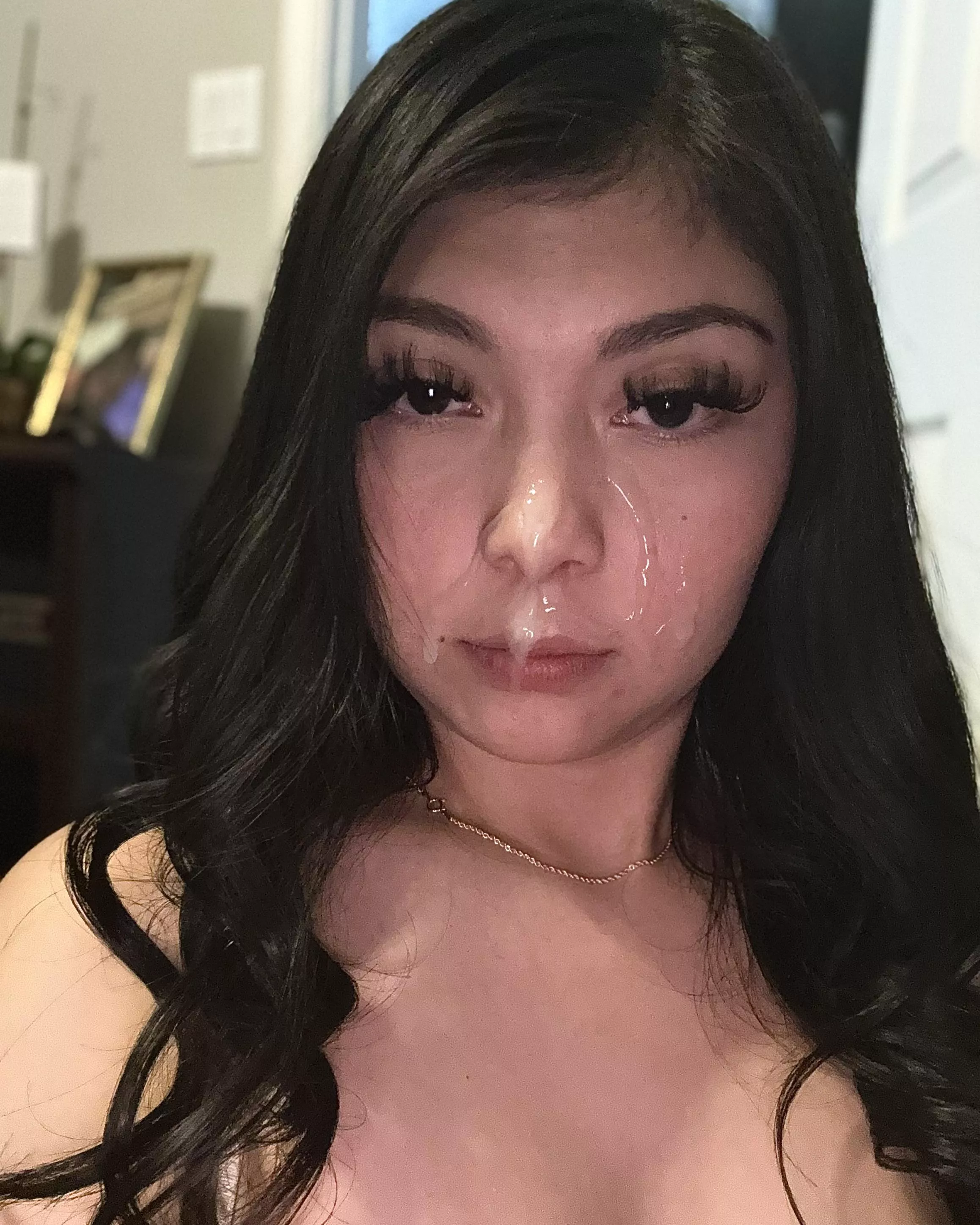 Daddy made a mess all over my pretty face  posted by SexxyMila