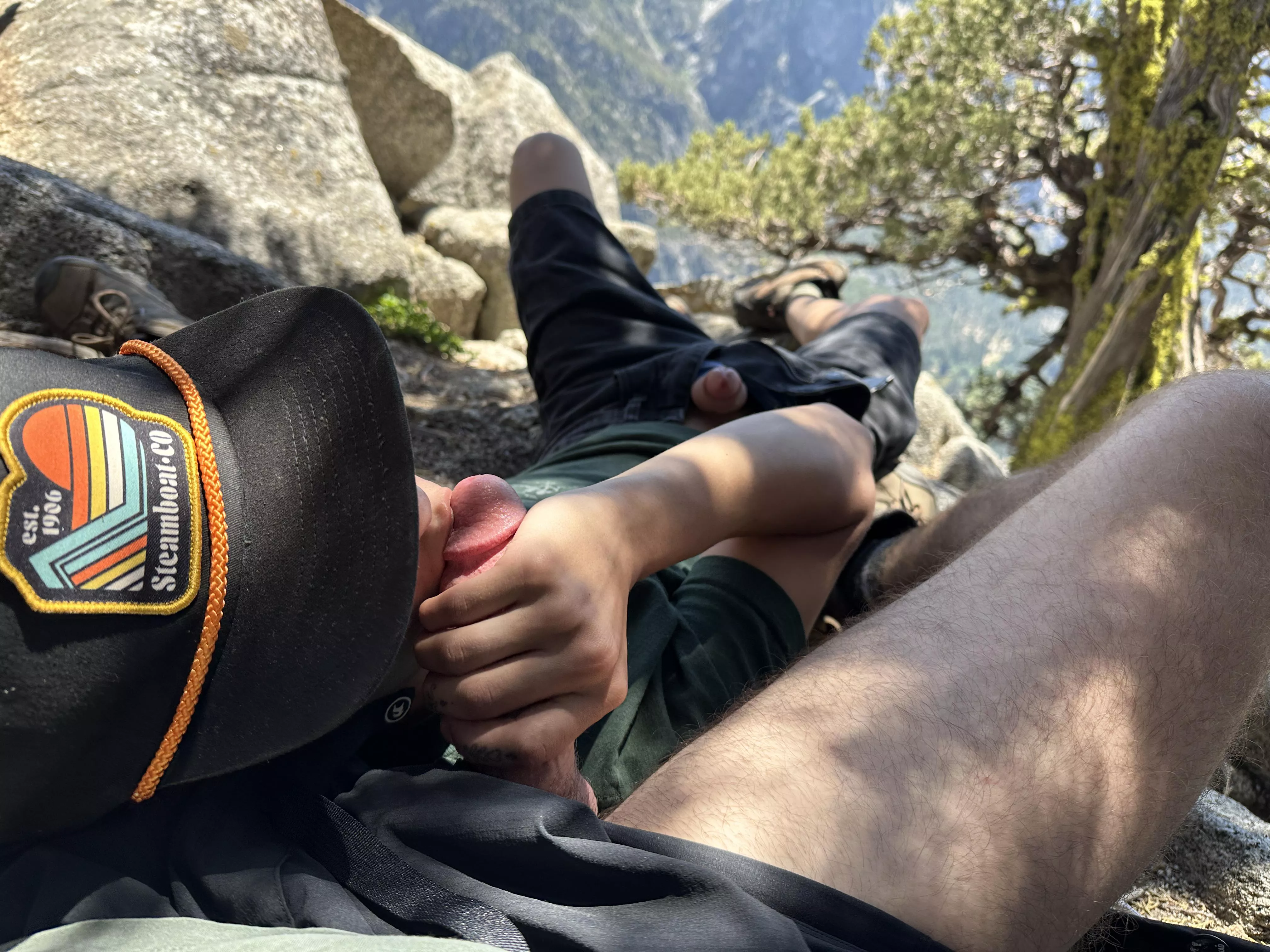 getting my cock sucked at the top of Yosemite falls  posted by goodBOYbadDADDY