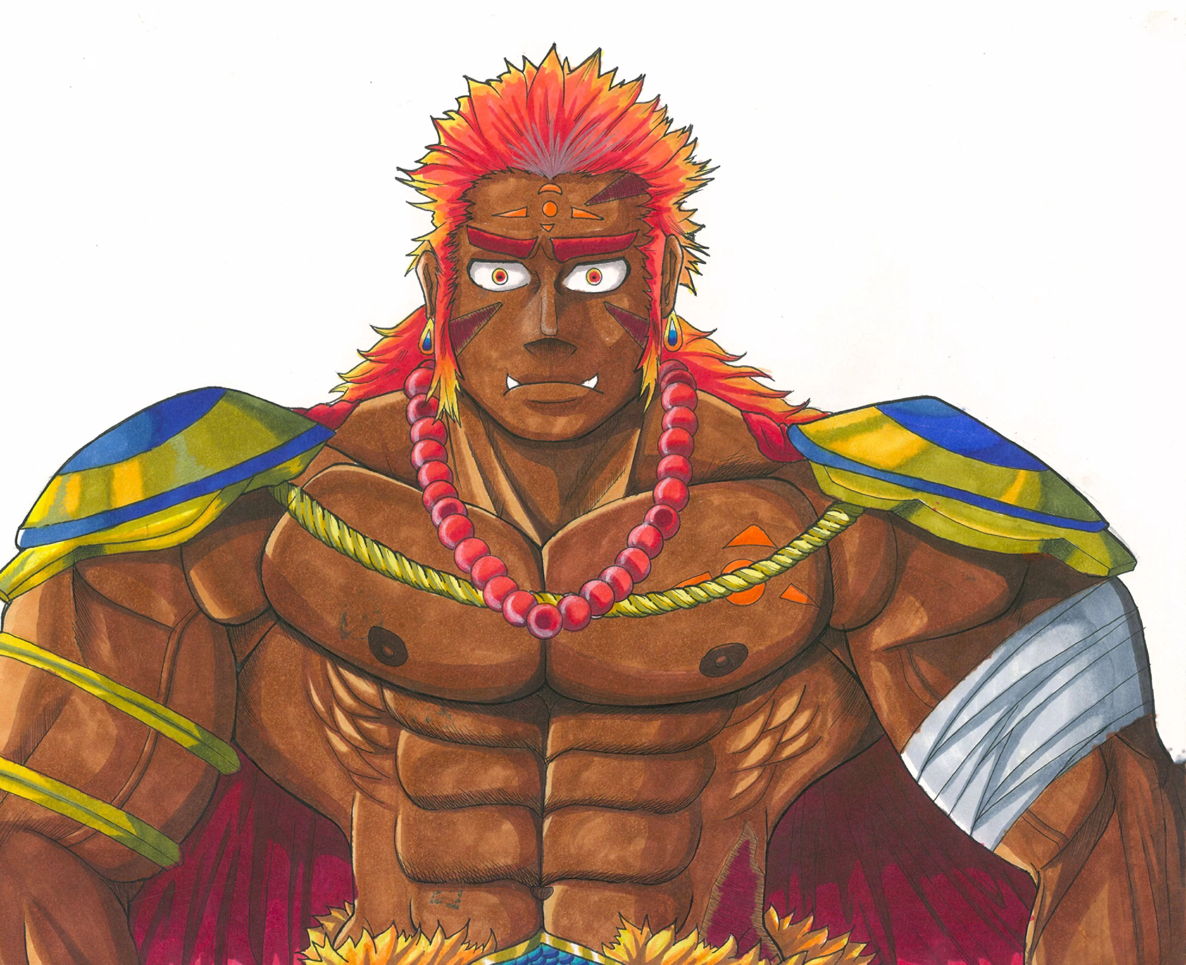 Huge warrior. (OC by me) posted by Fantastic-Ant-4429