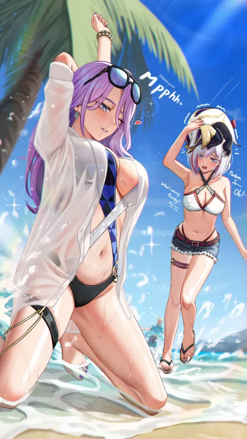 Jade & Topaz [Honkai Star Rail] by CheetahSperm18