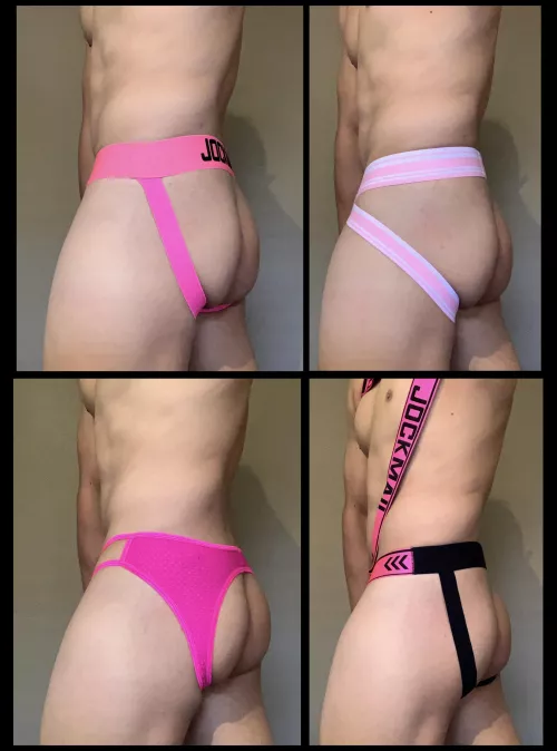 Love pink jockstraps! Which is your fav? by ashadowyunknown