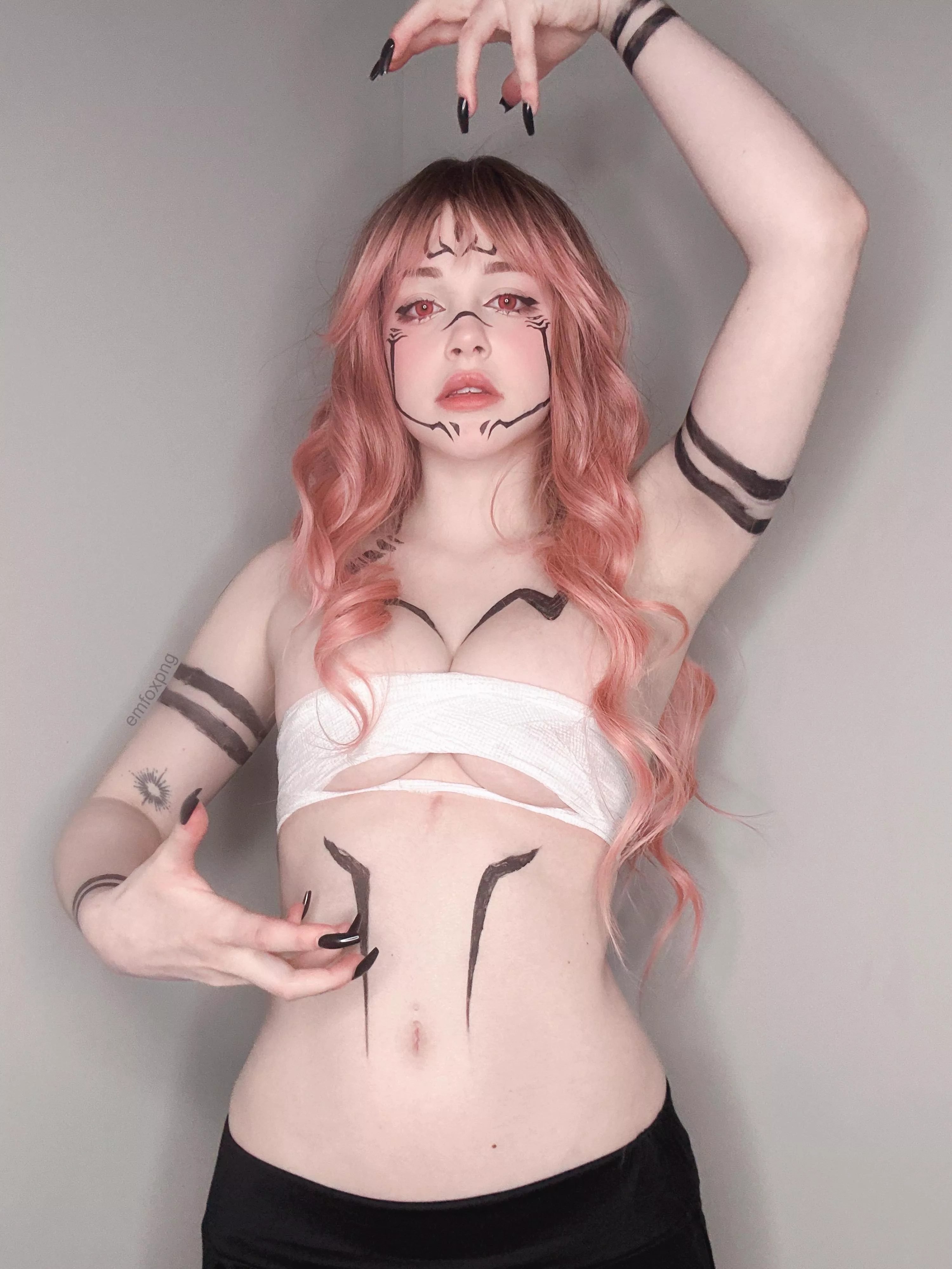 Me as Fem Sukuna from Jujutsu Kaisen (Emfoxpng) posted by Emfoxpng