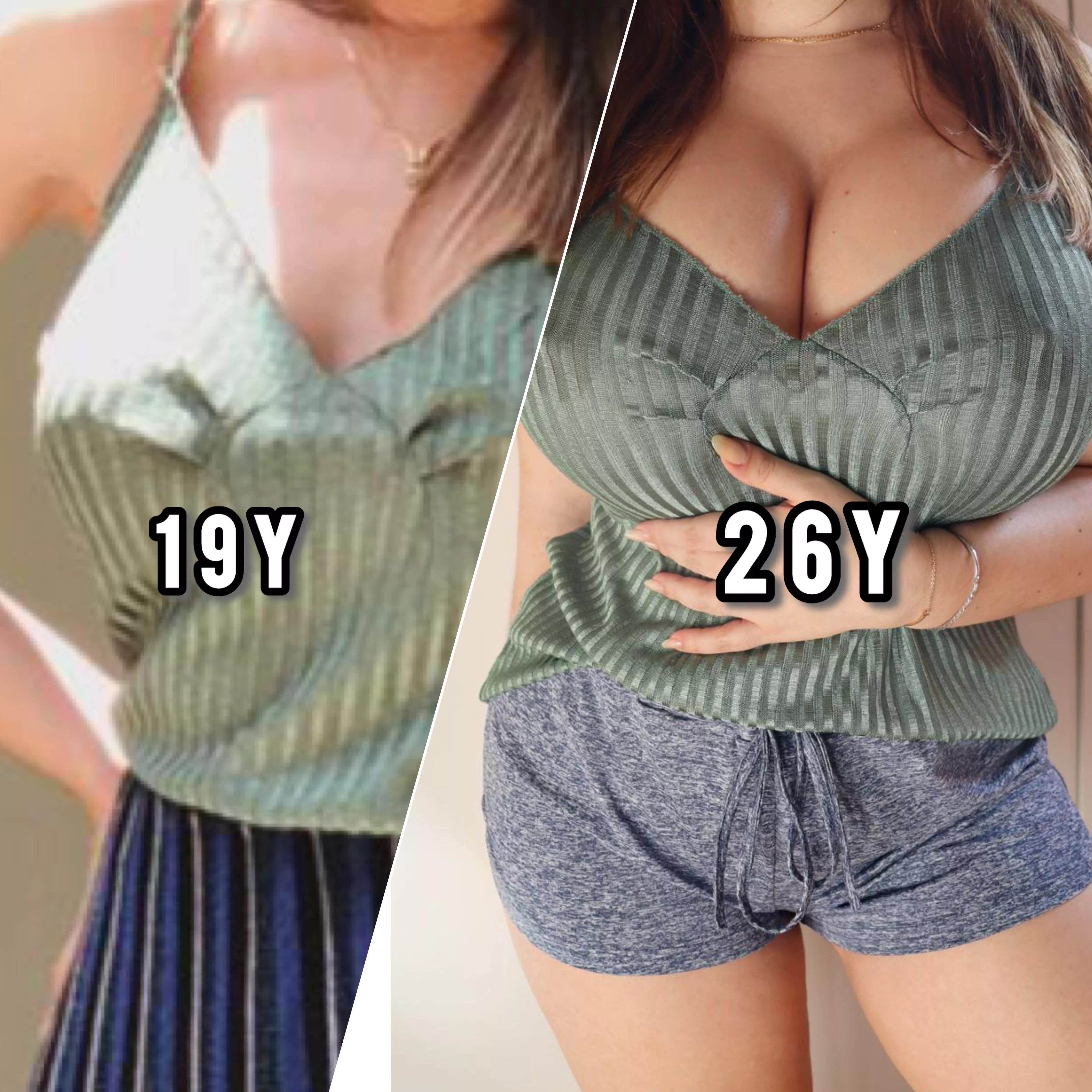 Same blouse comparison, should I grow even more?  posted by Longjumping_One5379