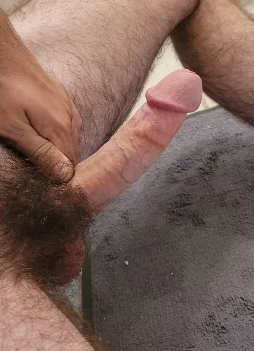 Hard hairy cock 😜  by sexgodloki