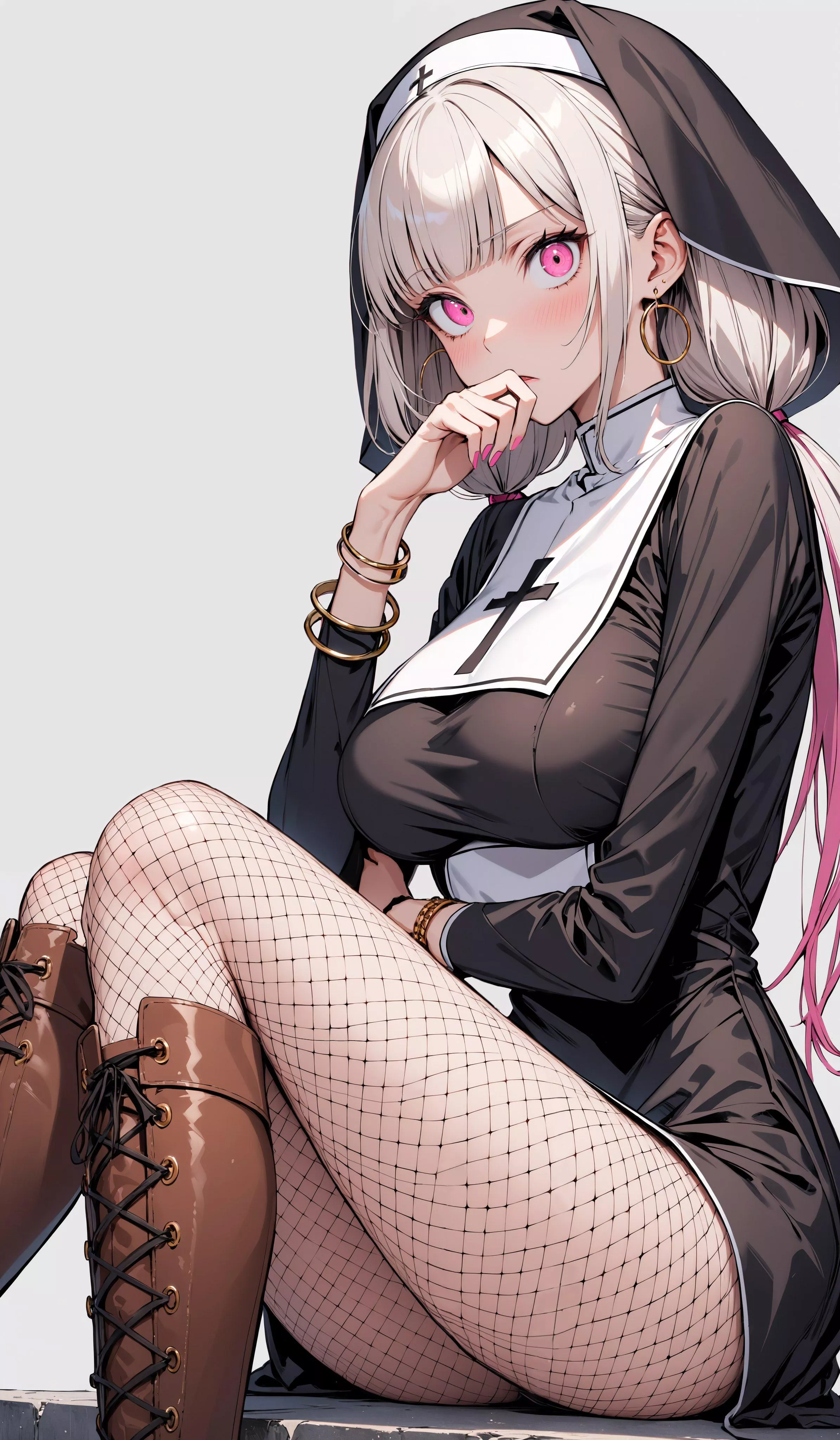 Laced Boots & Fish Nets  posted by CheetahSperm18