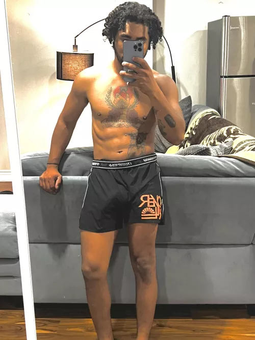 My roommate can’t stop looking and I love teasing  by BulgingBrazilianBoy