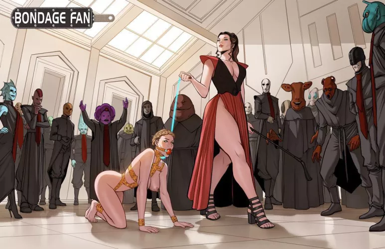 The captured princess is showed to the people by Bound0802