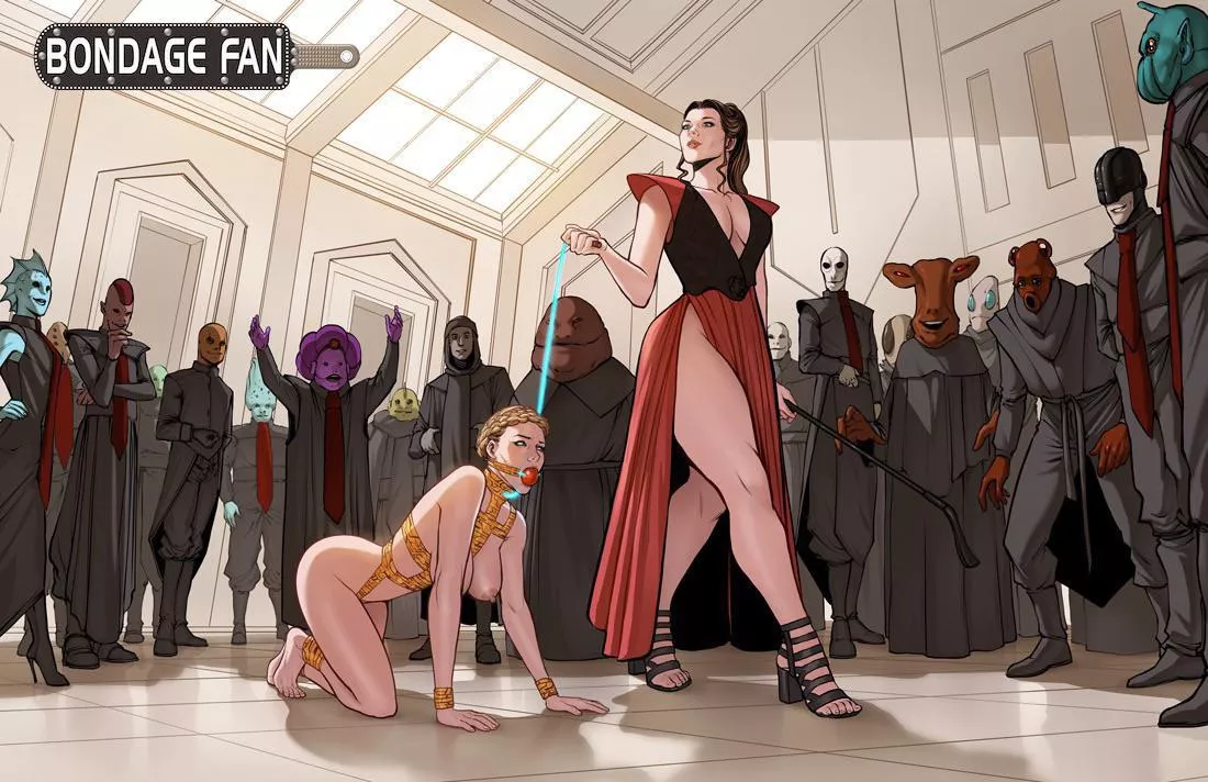 The captured princess is showed to the people posted by Bound0802