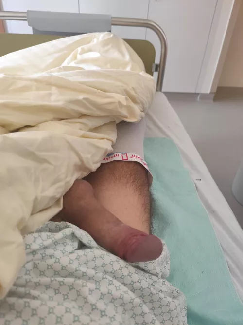 When you get hard in the hospital  by DerSunny