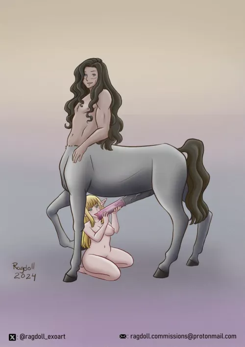 Centaur x elf (ragdoll_exoart) by ragdoll-exoart