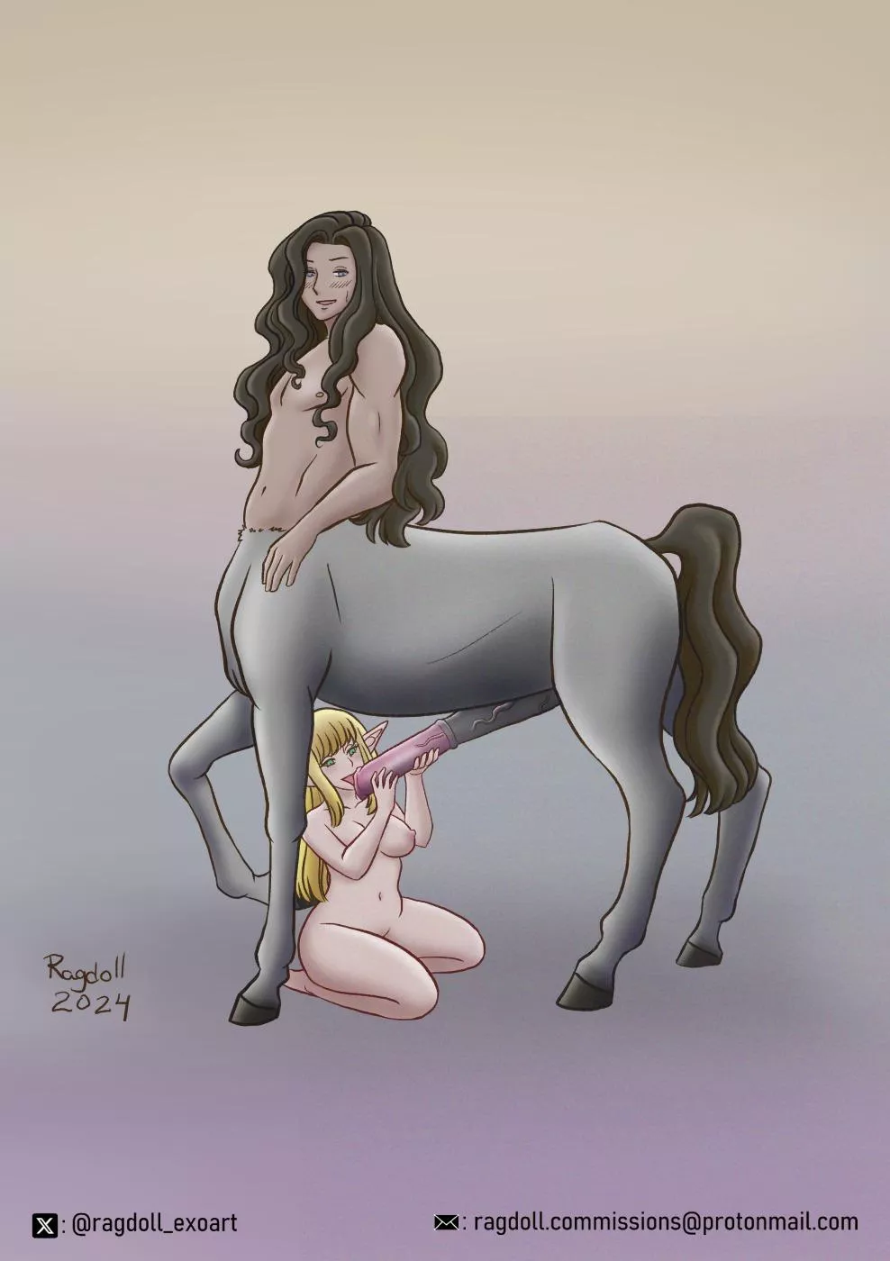 Centaur x elf (ragdoll_exoart) posted by ragdoll-exoart