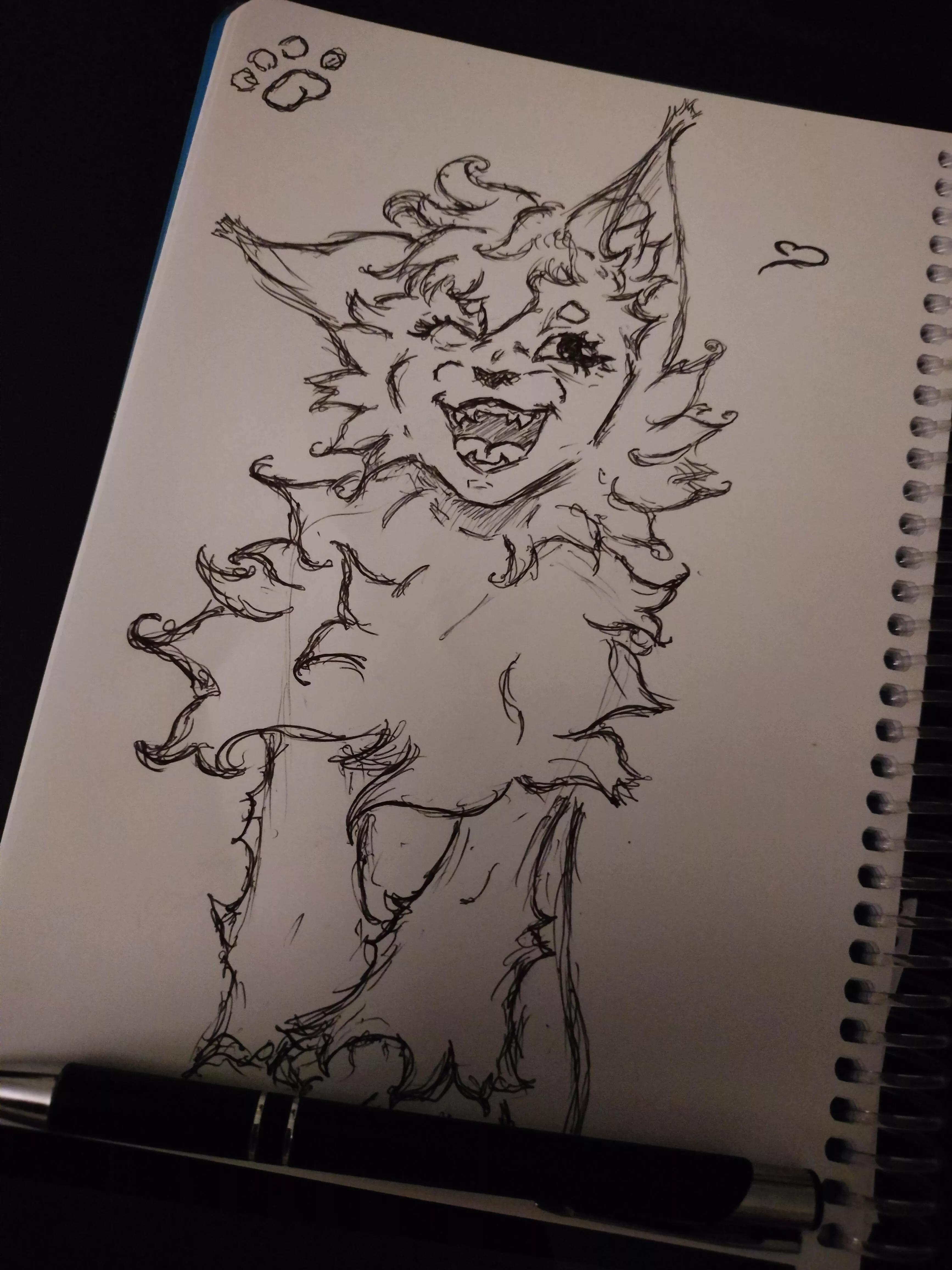 Describe the furry community in one sentence (plus another late night drawing :3) posted by THE_ALA5T0R