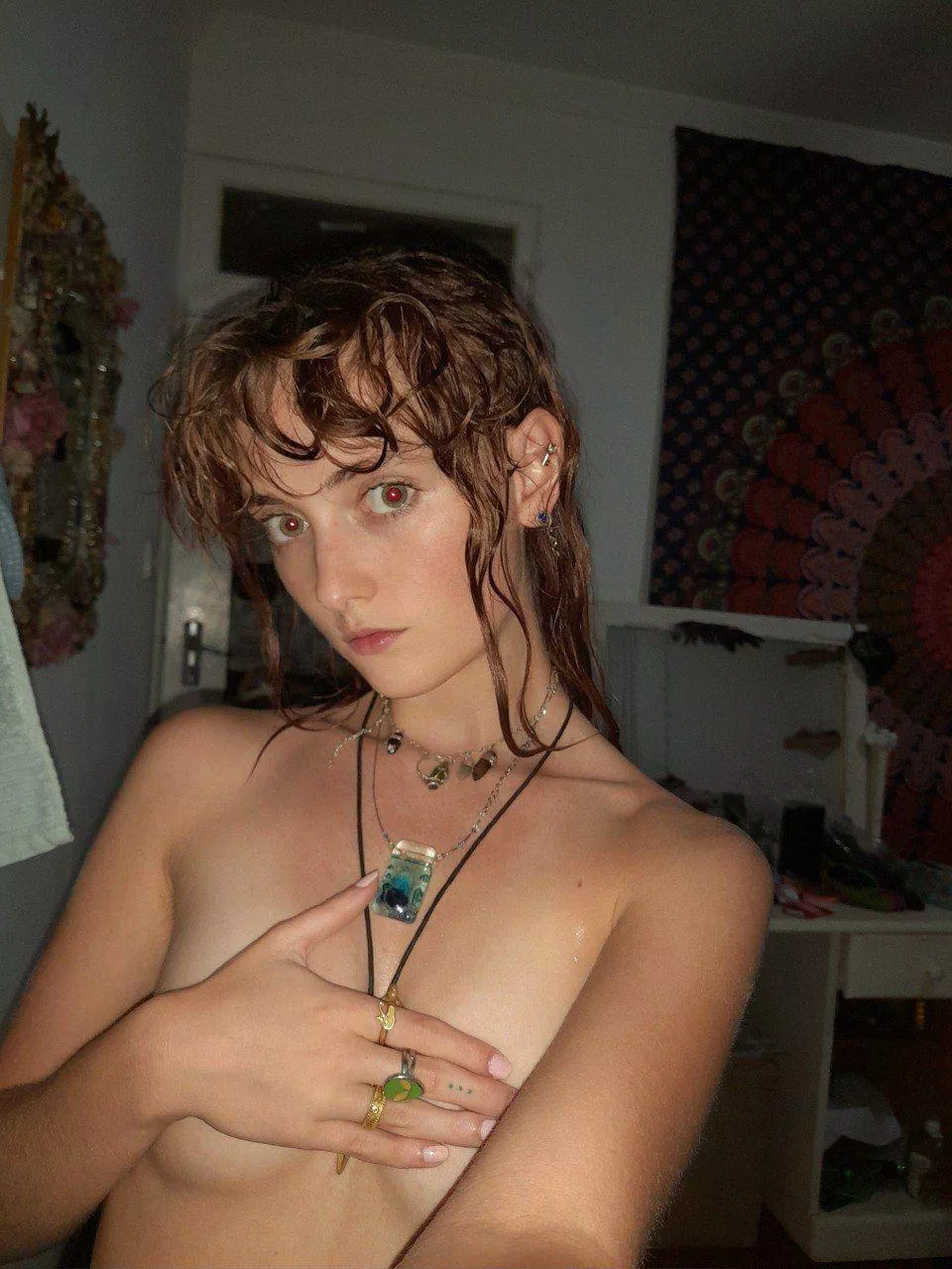 fresh out the shower needing ur hands on my necklace posted by CharmingxAngel305