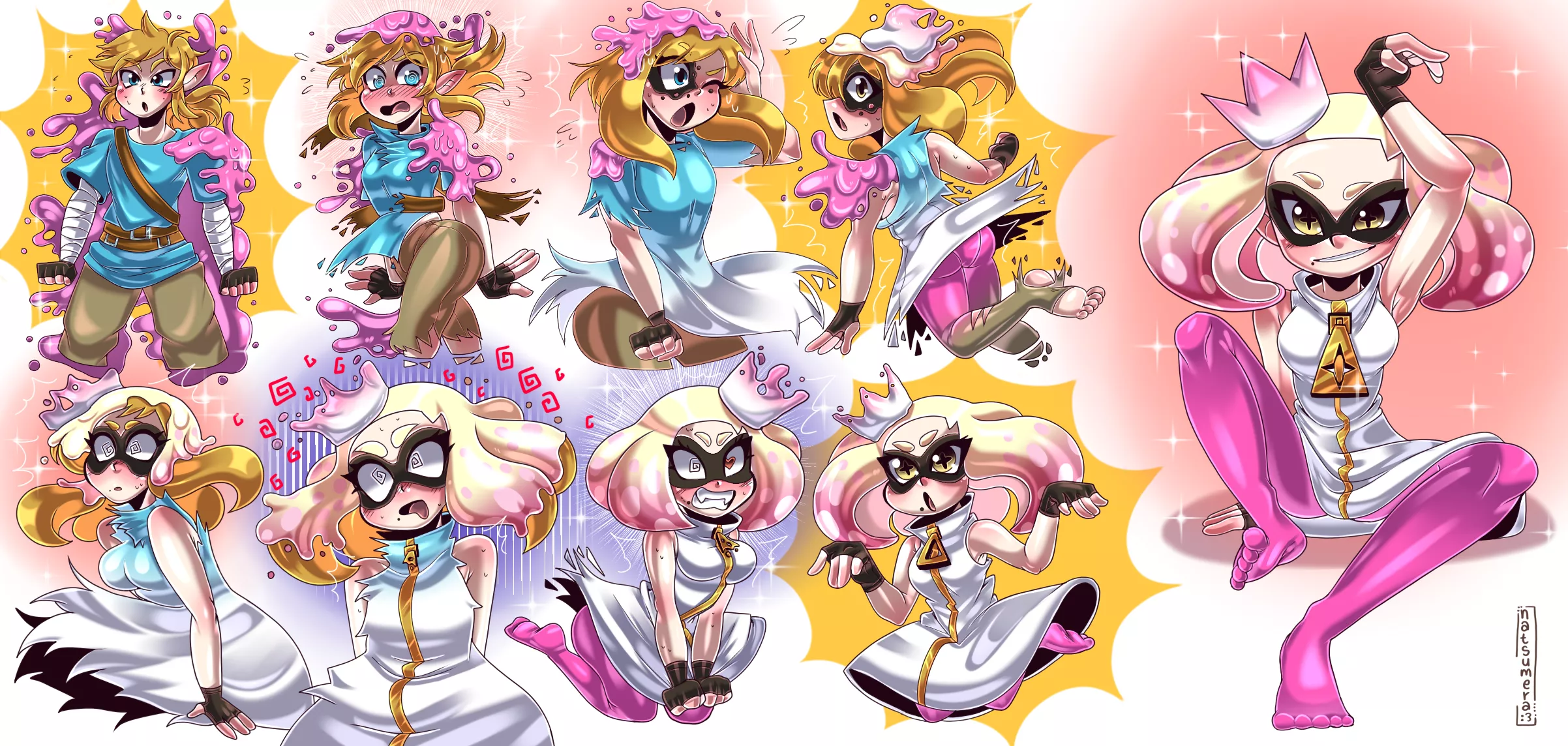 Getting Splatted (M Hylian [Link] -> F Inkling [Pearl]) by xXNatsumeraXx & LazyUsername1 posted by 66699966699966699960