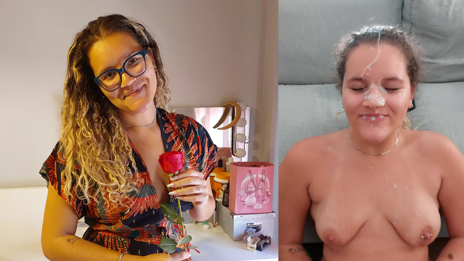 Her last before&after 💦 posted by WhiteNutx