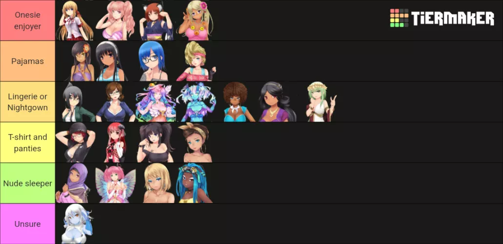 How the girls sleep at night by teviboi