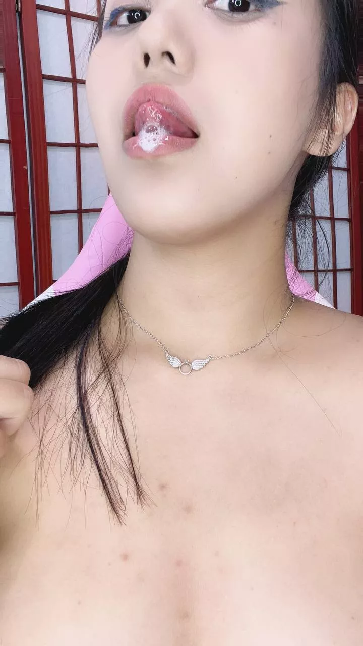 I always get a lot of saliva posted by PrettyHotAmazing