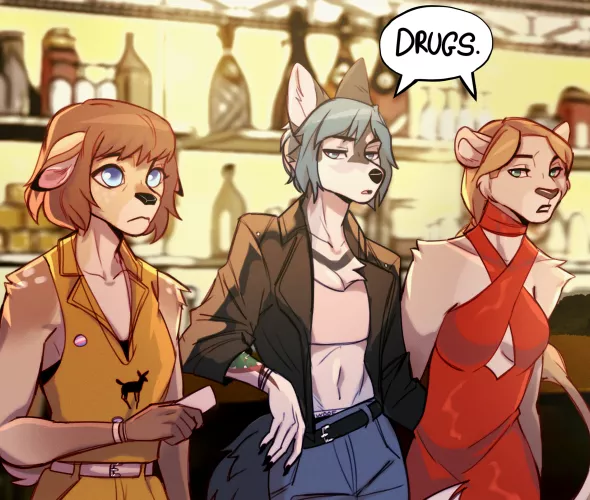 life is.. furry (art by me) by Jinx_Robin