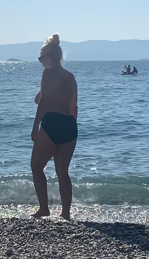 Looking forward to swimming! Gotta admit I was turned on when those boys saw my rack by AdScary2591