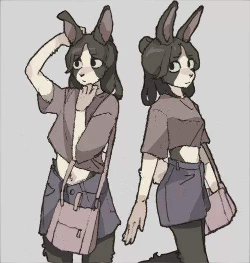 rabbit oc by me by HeadHonchkrowRemi