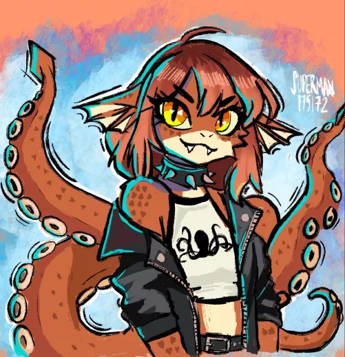 Release the Kraken! (Designed and drawn by me) by superman175172