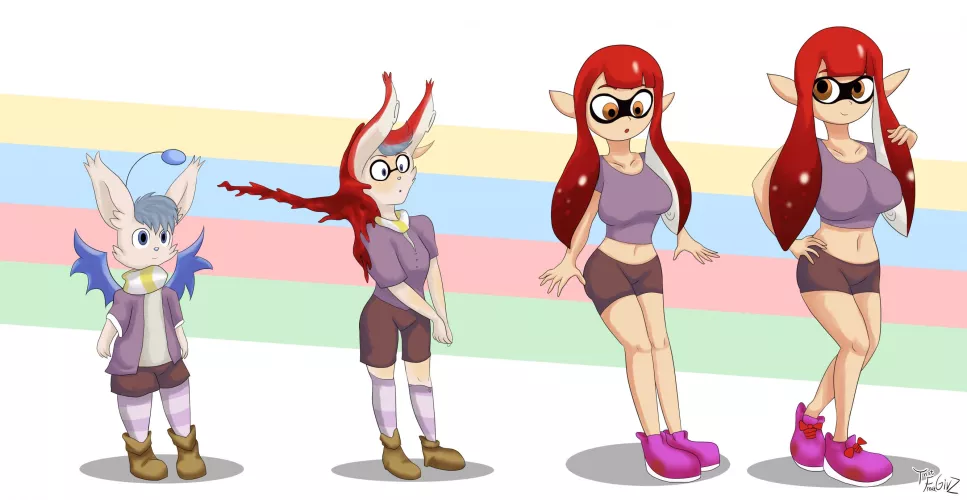 Splatfest Preparation (M Erakir -> F Inkling) by TFGivz by 66699966699966699960